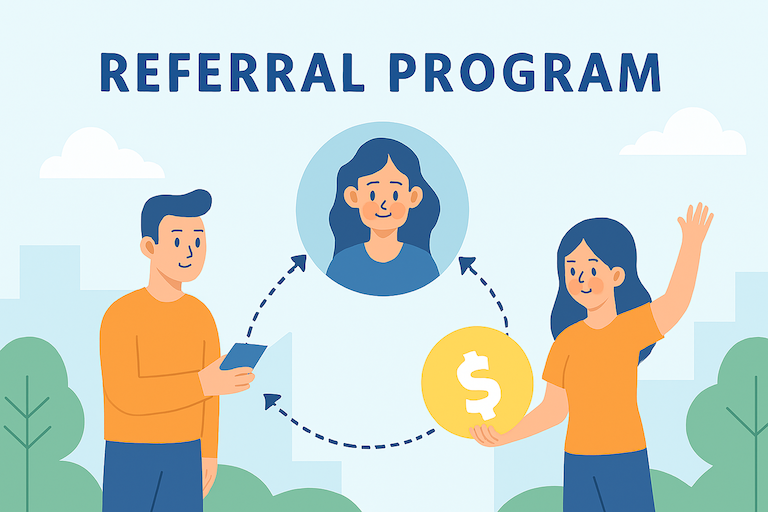 Referral program illustration