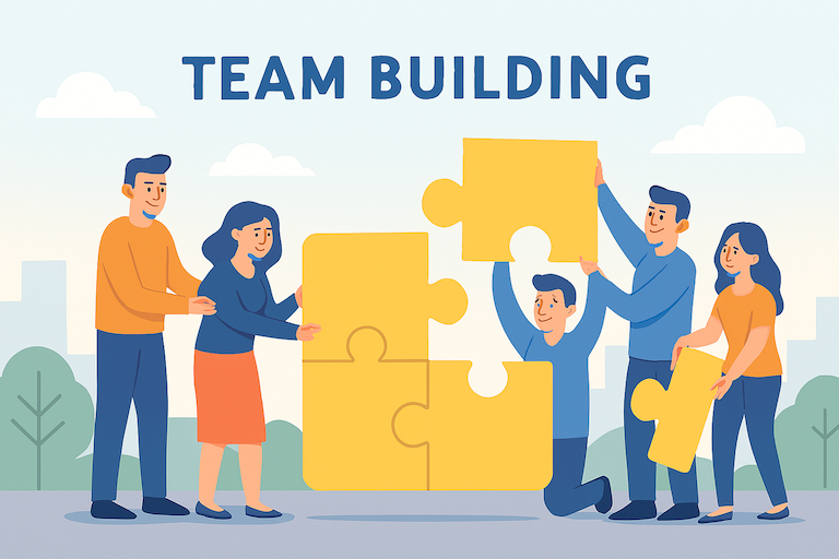 Team building illustration