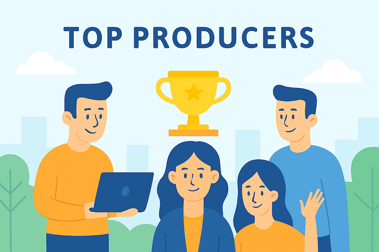 Top producers illustration